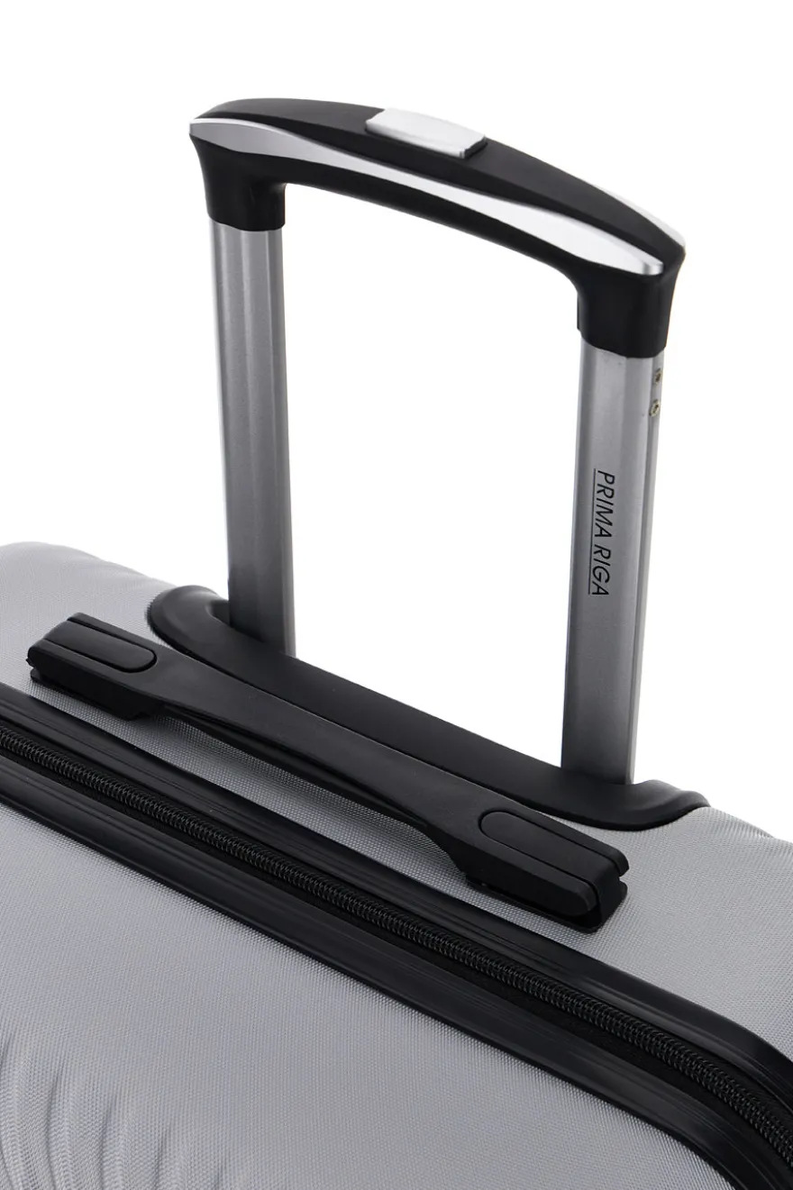 Trolley grande grigio rigido con 4 ruote Prima riga PR169/G