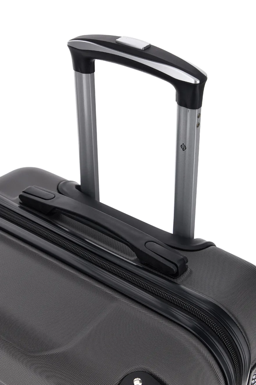 Trolley grande grigio rigido con 4 ruote 2T2L156/G