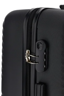 Trolley grande nero rigido con 4 ruote Prima riga PR169/G