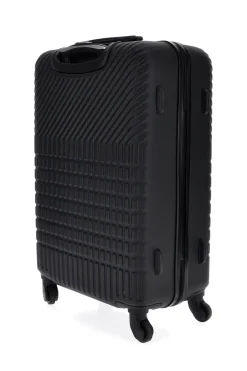 Trolley grande nero rigido con 4 ruote Prima riga PR169/G