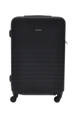 Trolley grande nero rigido con 4 ruote Prima riga PR169/G