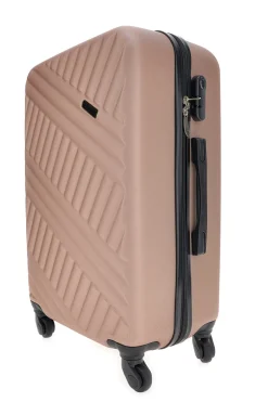 Trolley grande oro rosa rigido con ruote piroettanti Prima Riga PR162/G