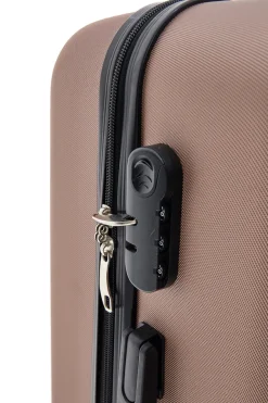 Trolley grande oro rosa rigido con ruote piroettanti Prima Riga PR162/G