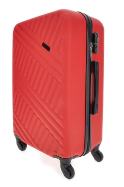 Trolley grande rosso rigido con ruote piroettanti Prima Riga PR162/G