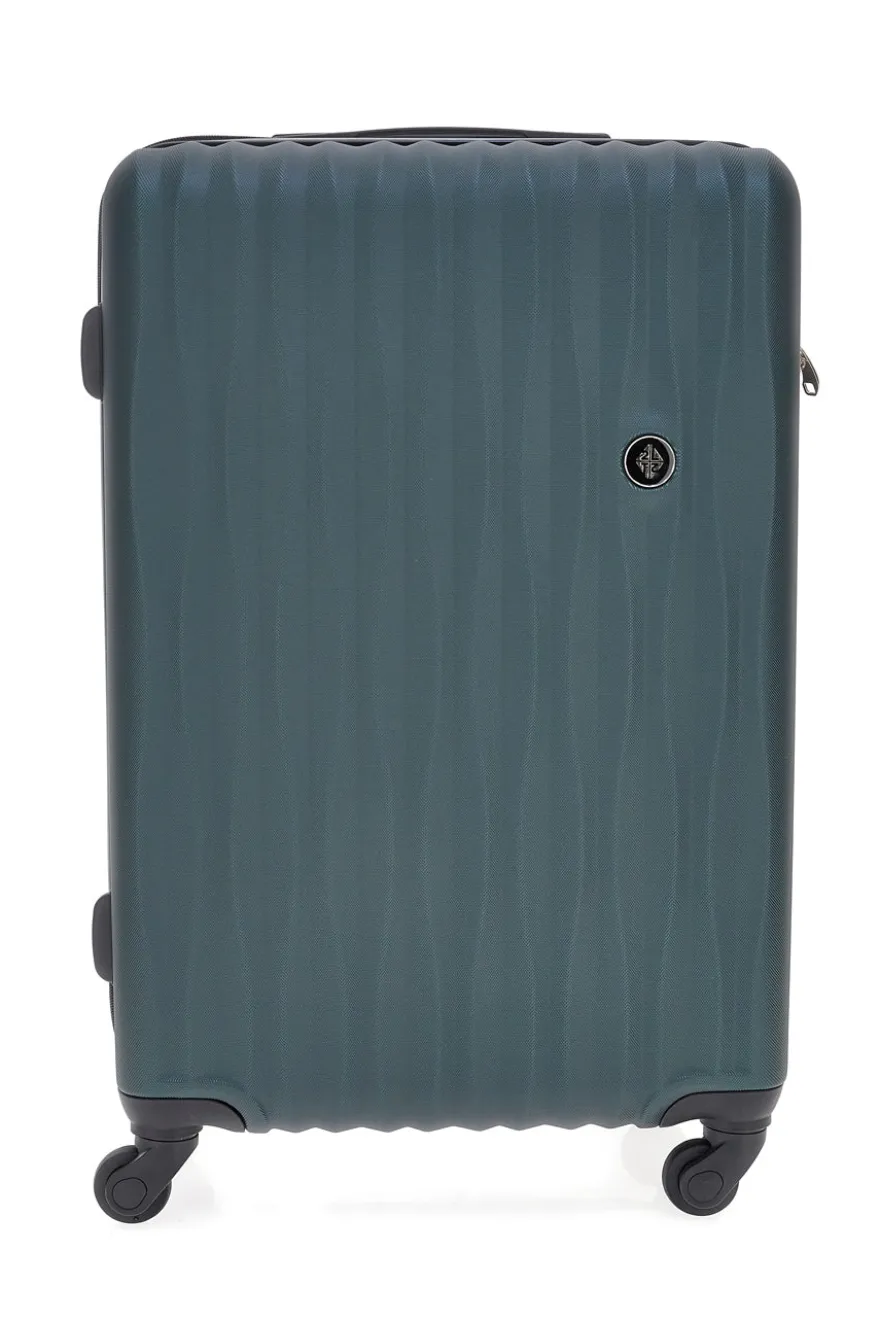 Trolley grande verde rigido con ruote multidirezionali 2T2L 175/G