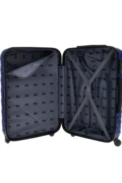 Trolley klein blau starr mit 4 Rädern Prima riga PR157/P
