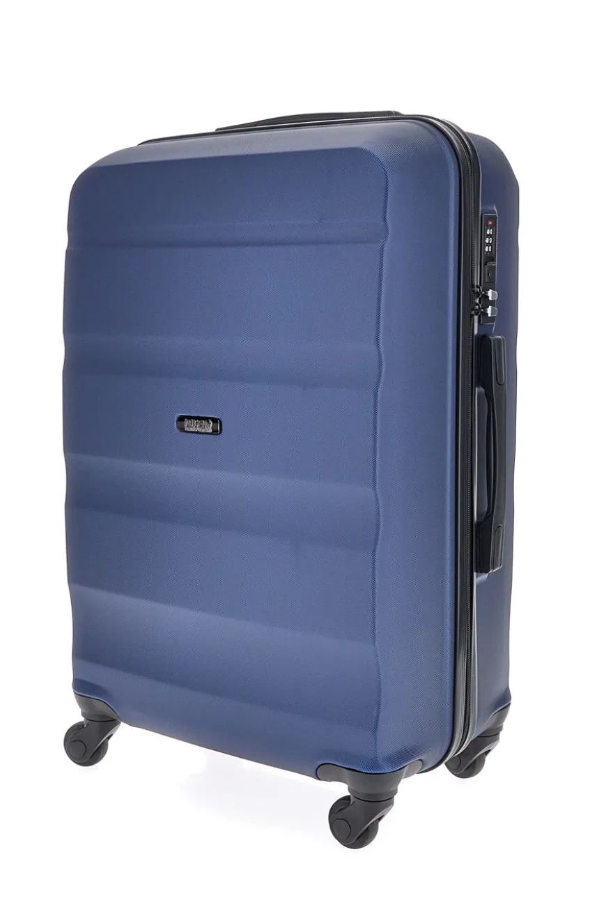 Trolley medio blu con 4 ruote e manico telescopico Indigeno INDIGENO180/M