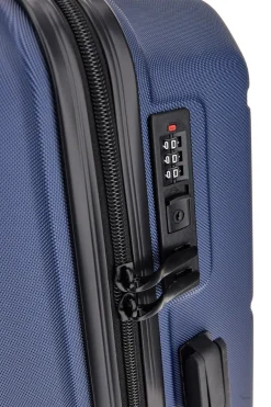Trolley medio blu rigido 4 ruote Indigeno INDIGENO179/M