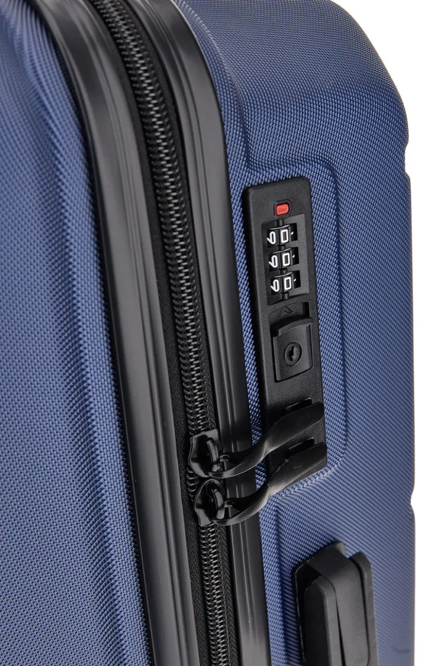 Trolley medio blu rigido 4 ruote Indigeno INDIGENO179/M