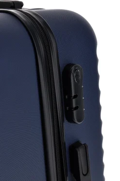 Trolley medio blu rigido Prima riga Pr194/M