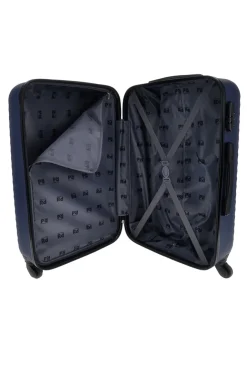 Trolley medio blu rigido Prima riga Pr194/M