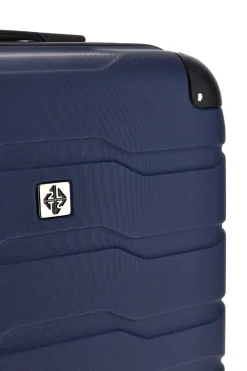 Trolley medio blu rigido con 4 ruote 2T2L156/M