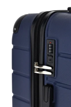 Trolley medio blu rigido con 4 ruote 2T2L156/M