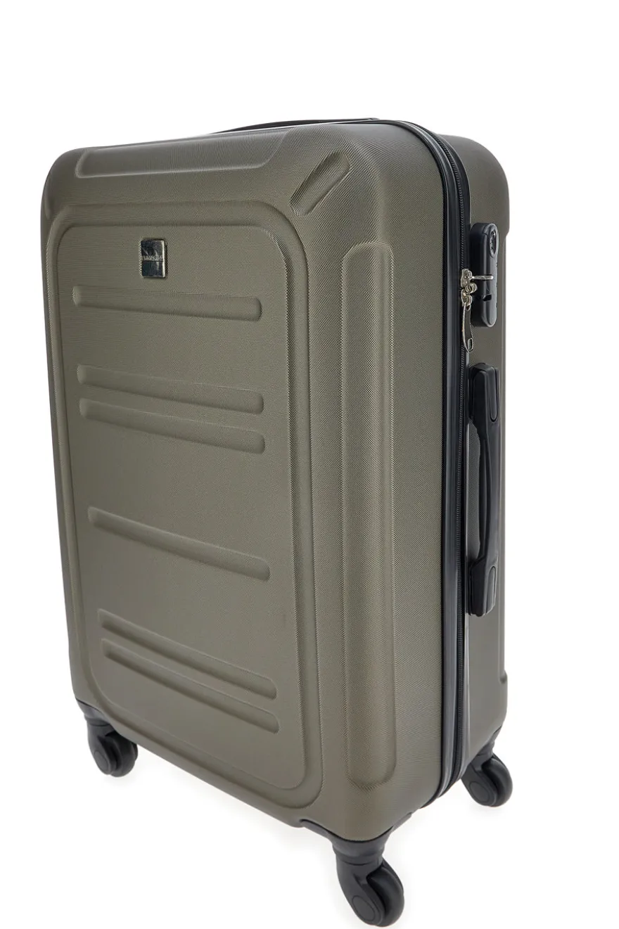 Trolley medio bronzo scuro rigido con ruote piroettanti Prima Riga PR161/M
