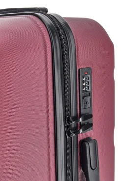 Trolley medio burgundy con 4 ruote e manico telescopico Indigeno INDIGENO180/M