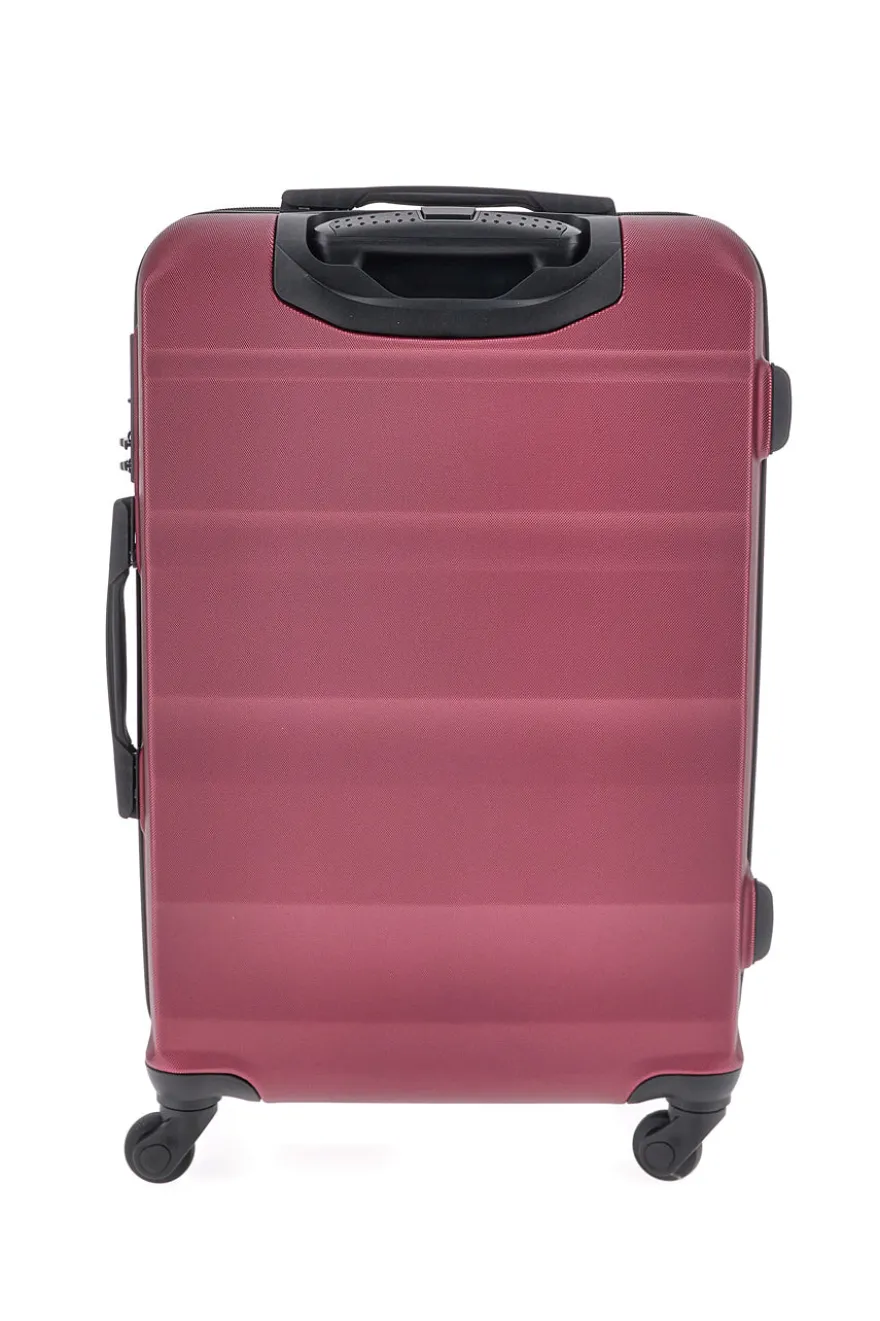 Trolley medio burgundy con 4 ruote e manico telescopico Indigeno INDIGENO180/M