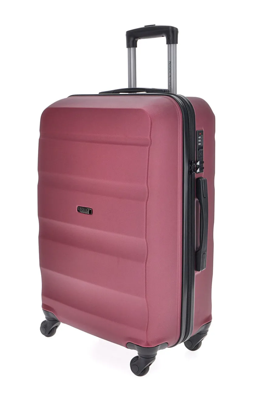 Trolley medio burgundy con 4 ruote e manico telescopico Indigeno INDIGENO180/M