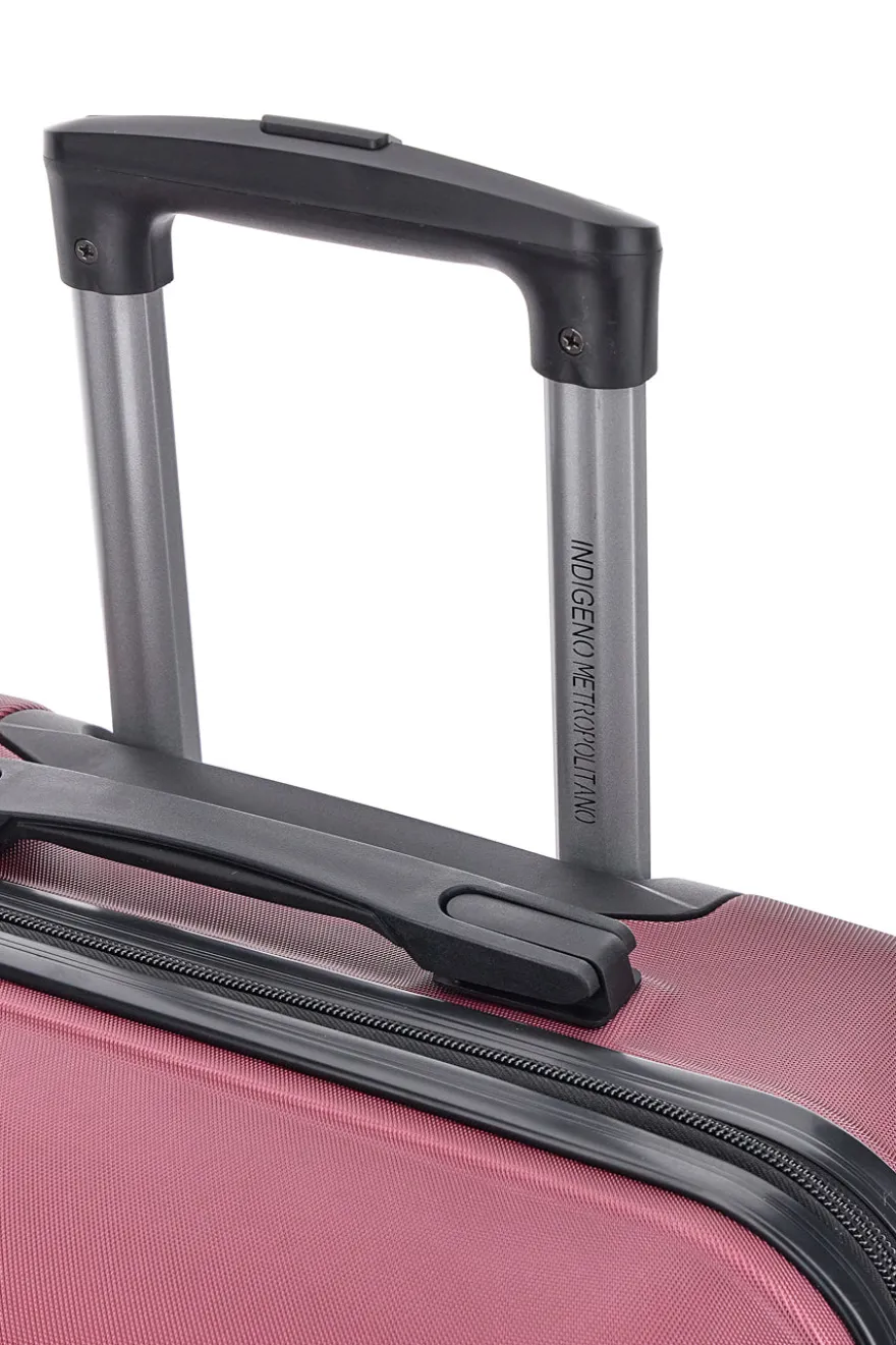 Trolley medio burgundy con 4 ruote e manico telescopico Indigeno INDIGENO180/M