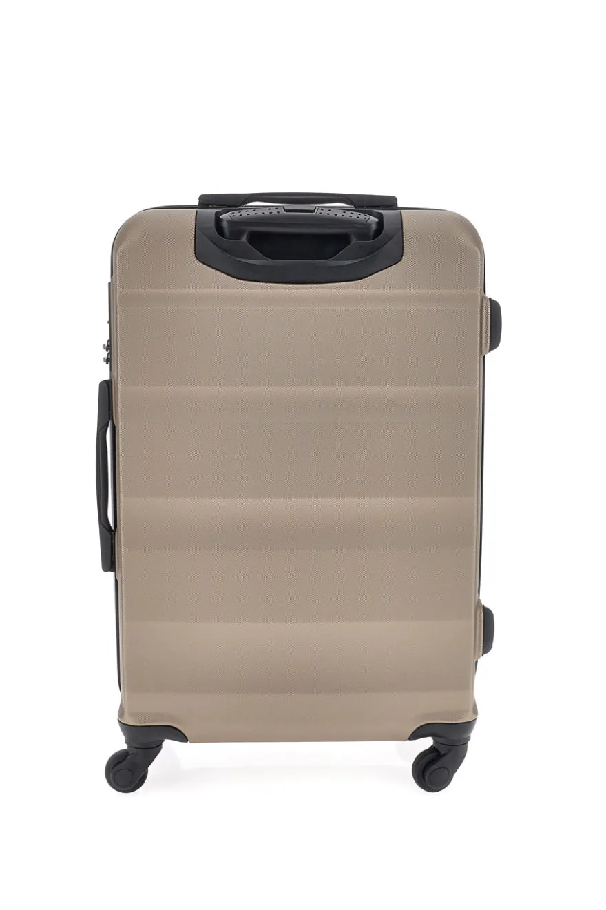 Trolley medio champagne con 4 ruote e manico telescopico INDIGENO180/M