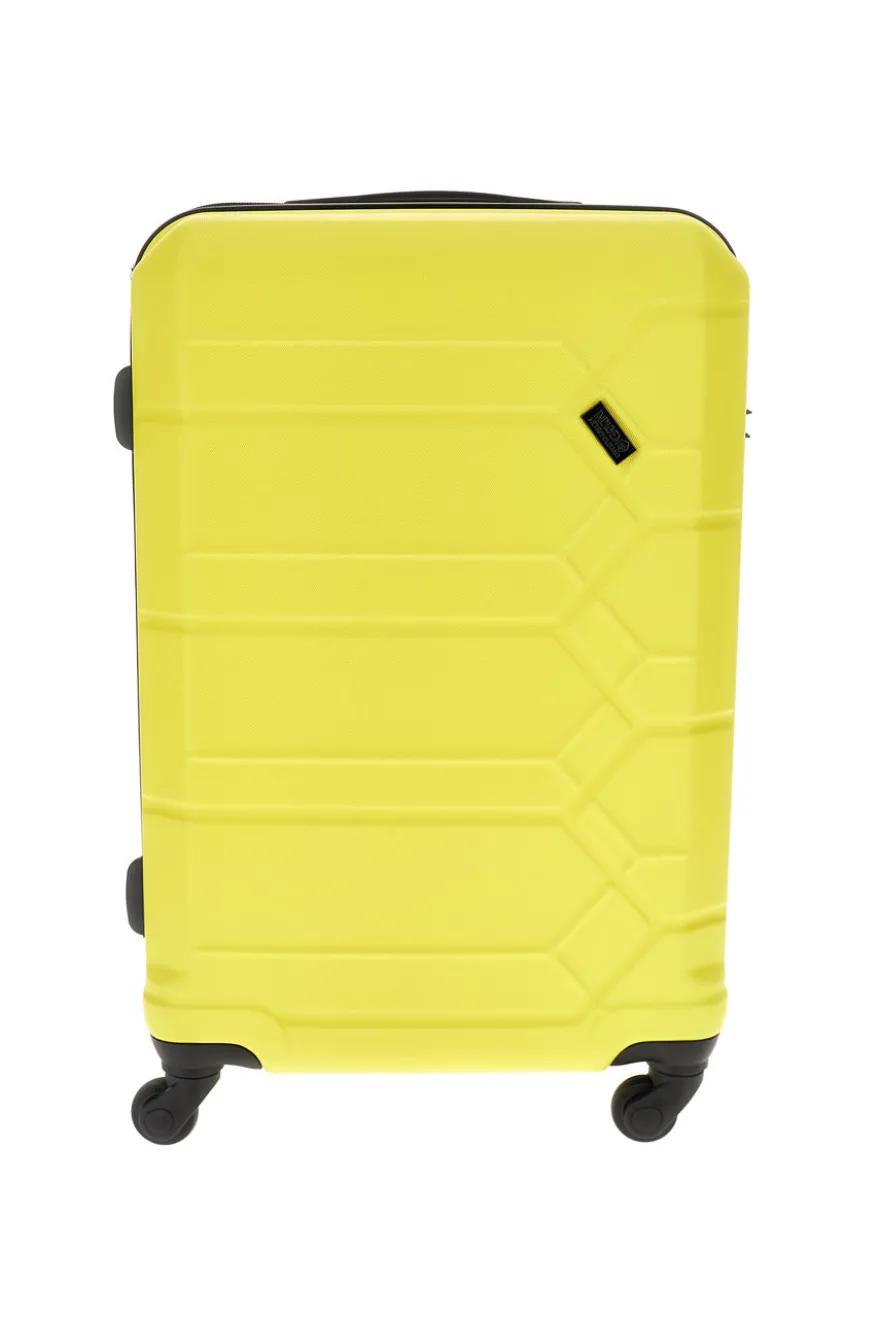 Trolley medio giallo rigido 4 ruote Indigeno INDIGENO179/M