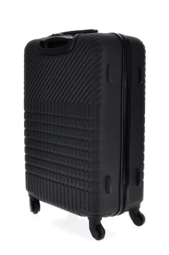 Trolley medio nero rigido con 4 ruote Prima riga PR169/M