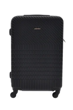Trolley medio nero rigido con 4 ruote Prima riga PR169/M