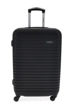 Trolley medio nero rigido Prima riga Pr194/m