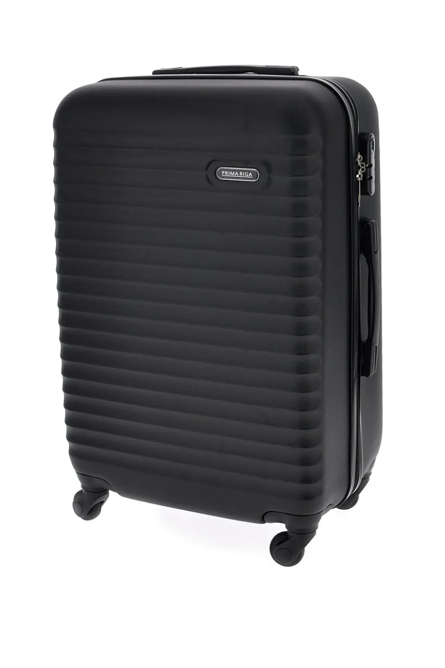 Trolley medio nero rigido Prima riga Pr194/m