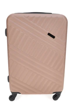 Trolley medio oro rosa rigido con ruote piroettanti Prima Riga PR162/M
