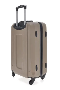 Trolley piccolo beige rigido con 4 ruote PRIMA RIGA 1235170/P