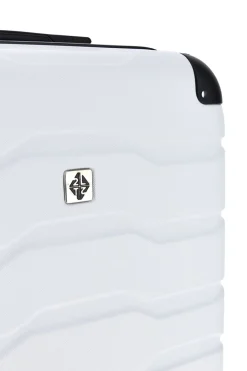 Trolley piccolo bianco rigido con 4 ruote 2T2L156/P