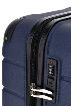 Trolley piccolo blu rigido con 4 ruote 2T2L156/P