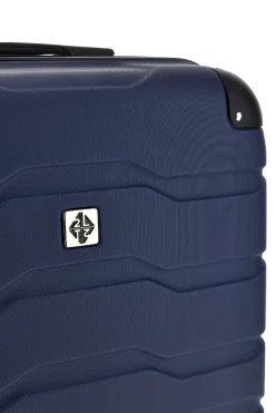 Trolley piccolo blu rigido con 4 ruote 2T2L156/P