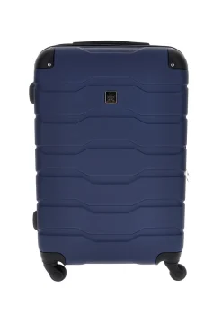 Trolley piccolo blu rigido con 4 ruote 2T2L156/P