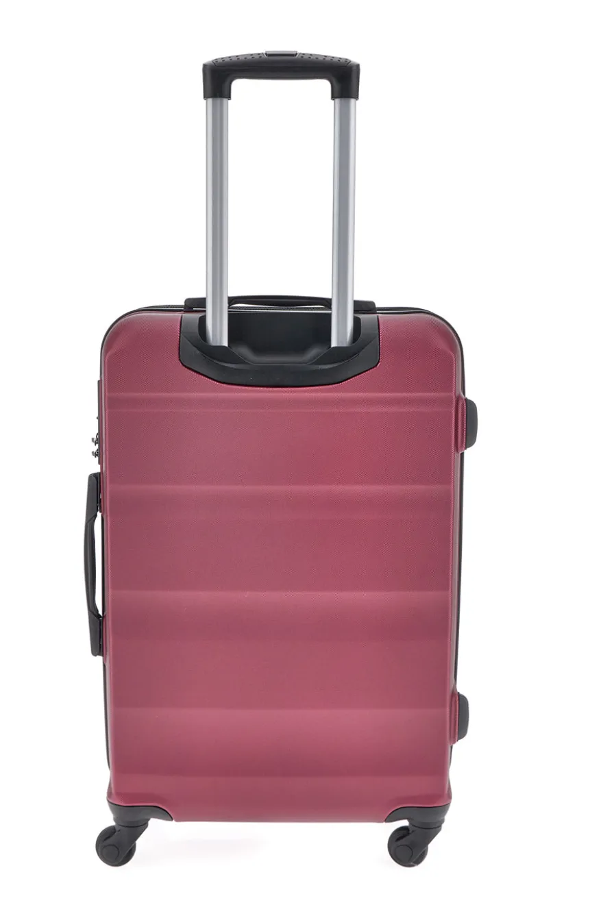 Trolley piccolo burgundy con 4 ruote e manico telescopico Indigeno INDIGENO180/P