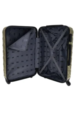 Trolley piccolo champagne rigido con 4 ruote Prima riga PR157/P