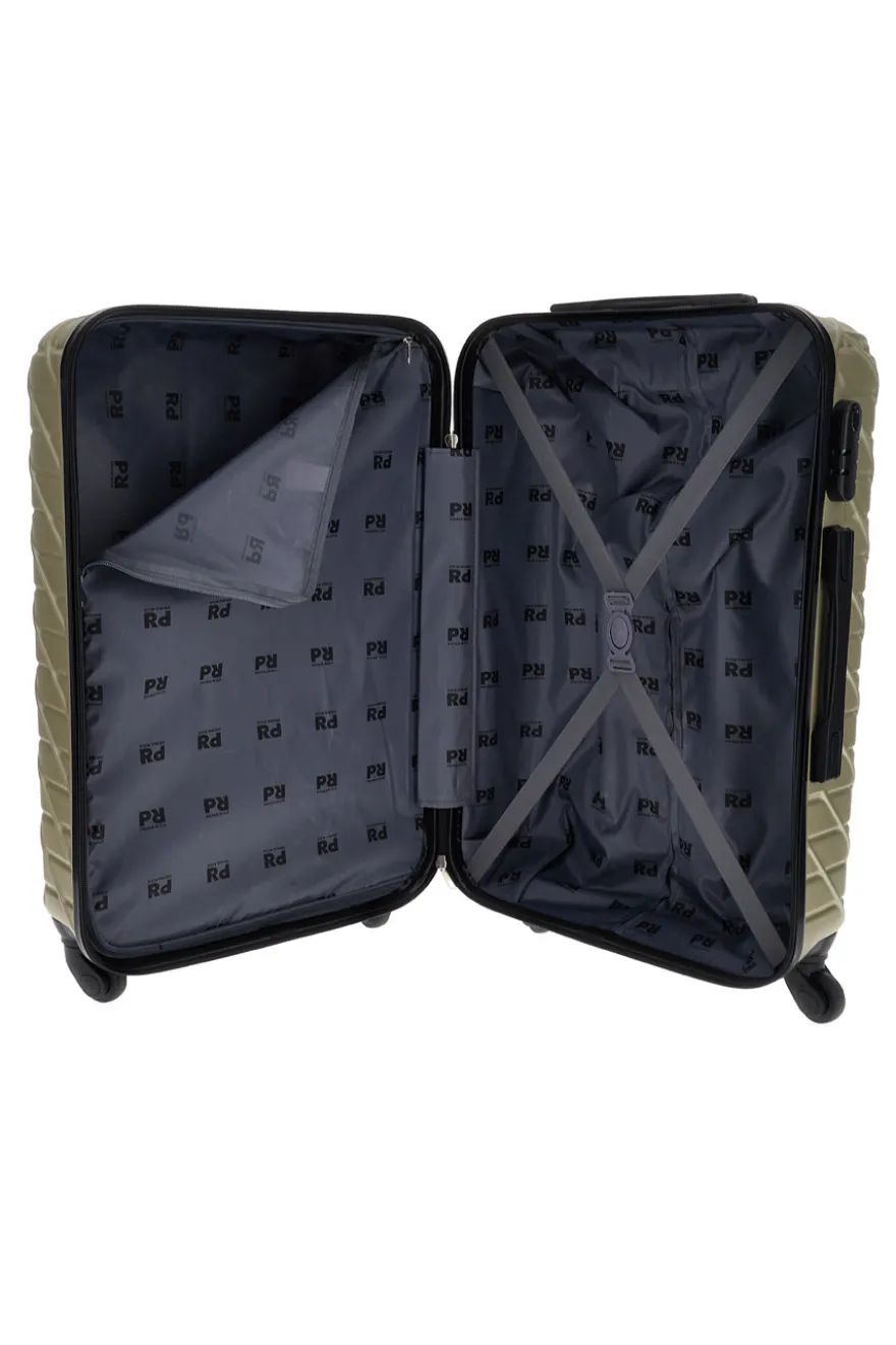 Trolley piccolo champagne rigido con 4 ruote Prima riga PR157/P