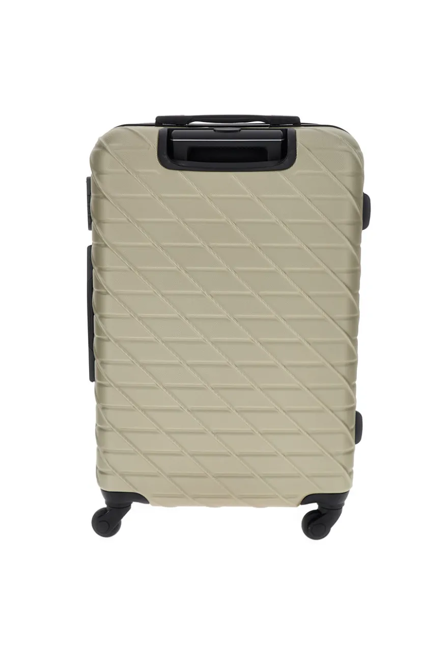 Trolley piccolo champagne rigido con 4 ruote Prima riga PR157/P