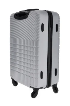 Trolley piccolo grigio rigido con 4 ruote Prima riga PR169/P