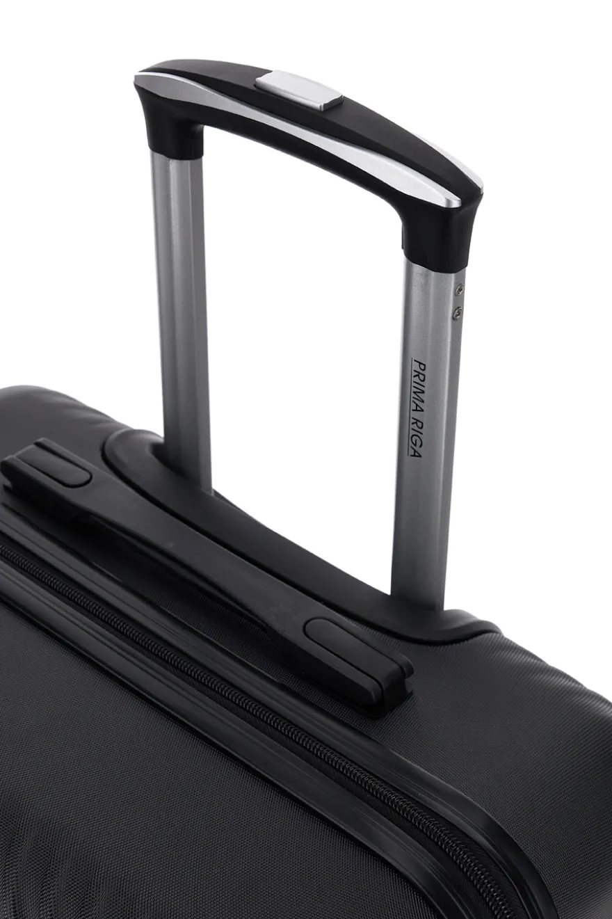 Trolley piccolo nero rigido con 4 ruote Prima riga PR169/P