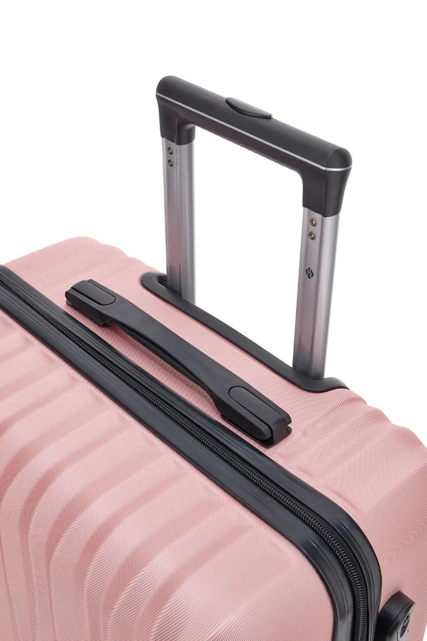 Trolley piccolo rosa rigido con ruote multidirezionali 2T2L 175/P