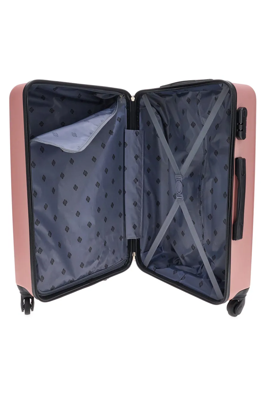 Trolley piccolo rosa rigido con ruote multidirezionali 2T2L 175/P