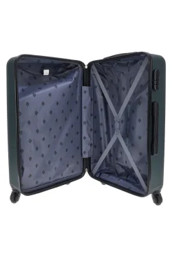 Trolley piccolo verde rigido con ruote multidirezionali 2T2L 175/P