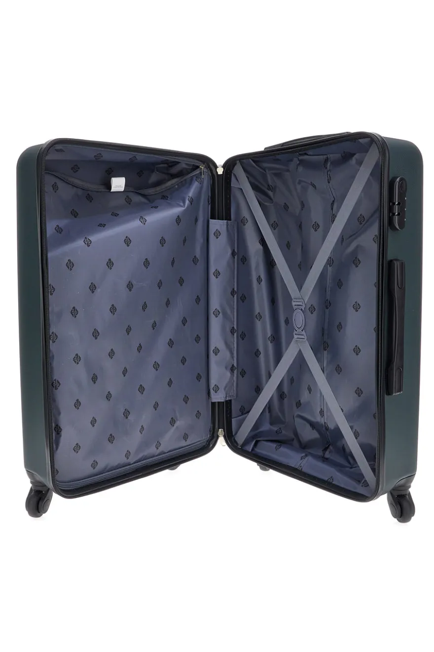 Trolley piccolo verde rigido con ruote multidirezionali 2T2L 175/P