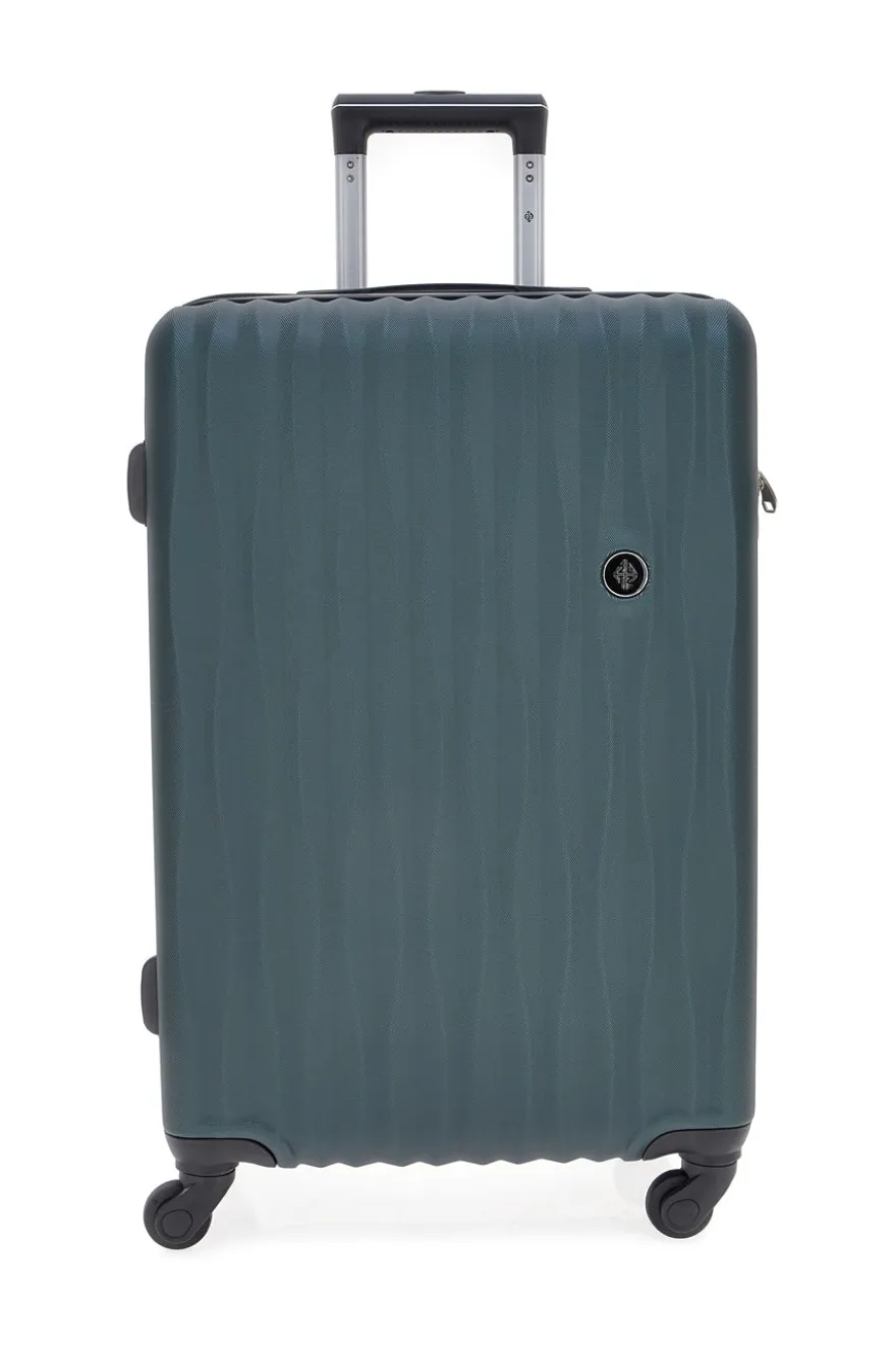 Trolley piccolo verde rigido con ruote multidirezionali 2T2L 175/P