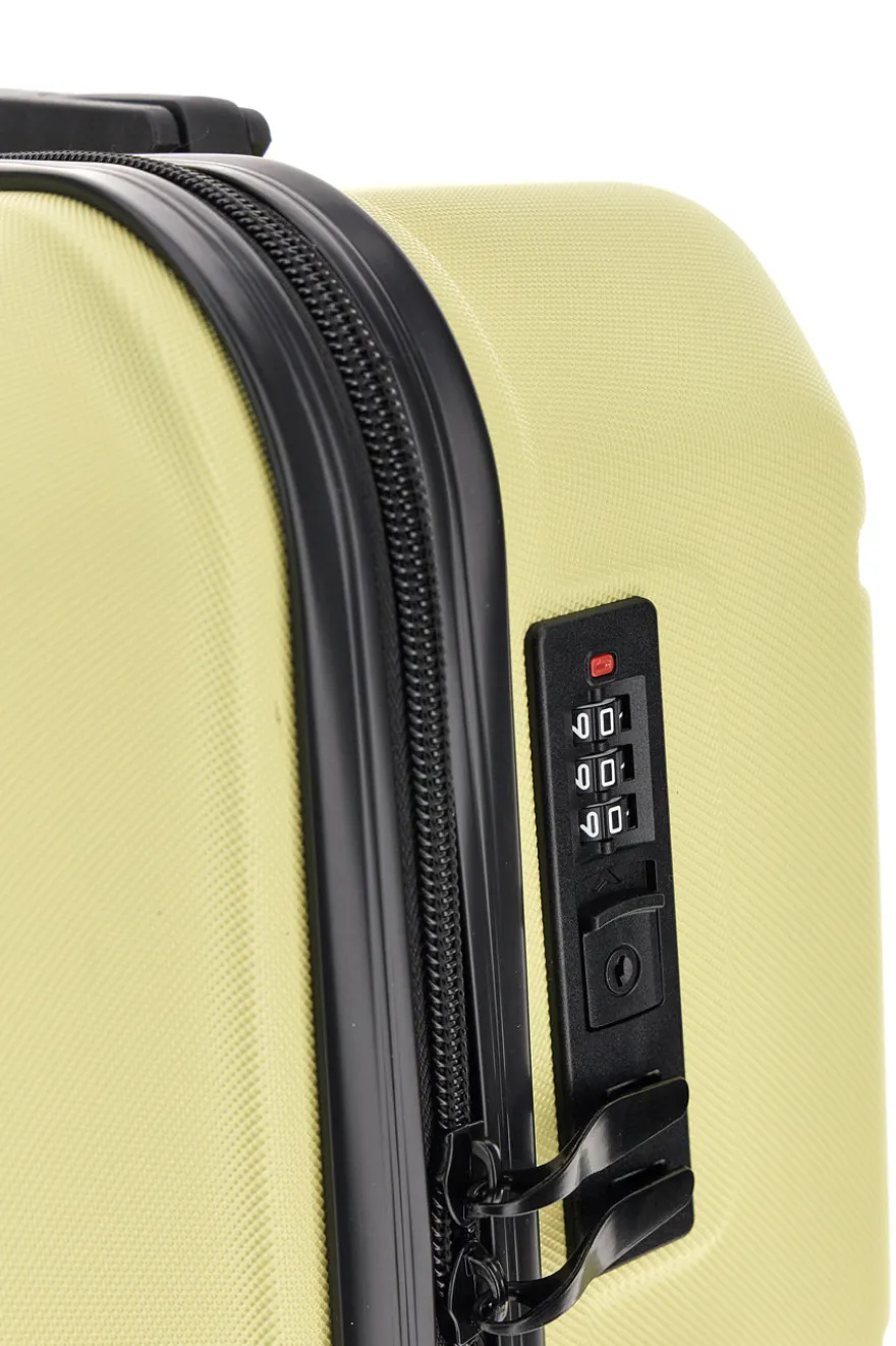 Trolley piccolo verde rigido 4 ruote Indigeno INDIGENO179/P