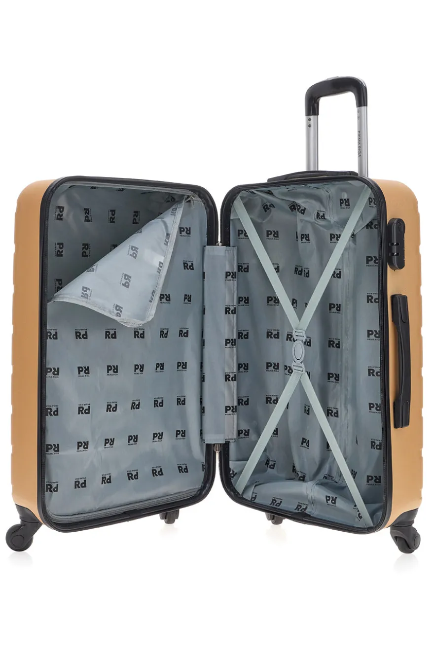 Trolley rigido con 4 ruote Prima Riga f140/P Oro