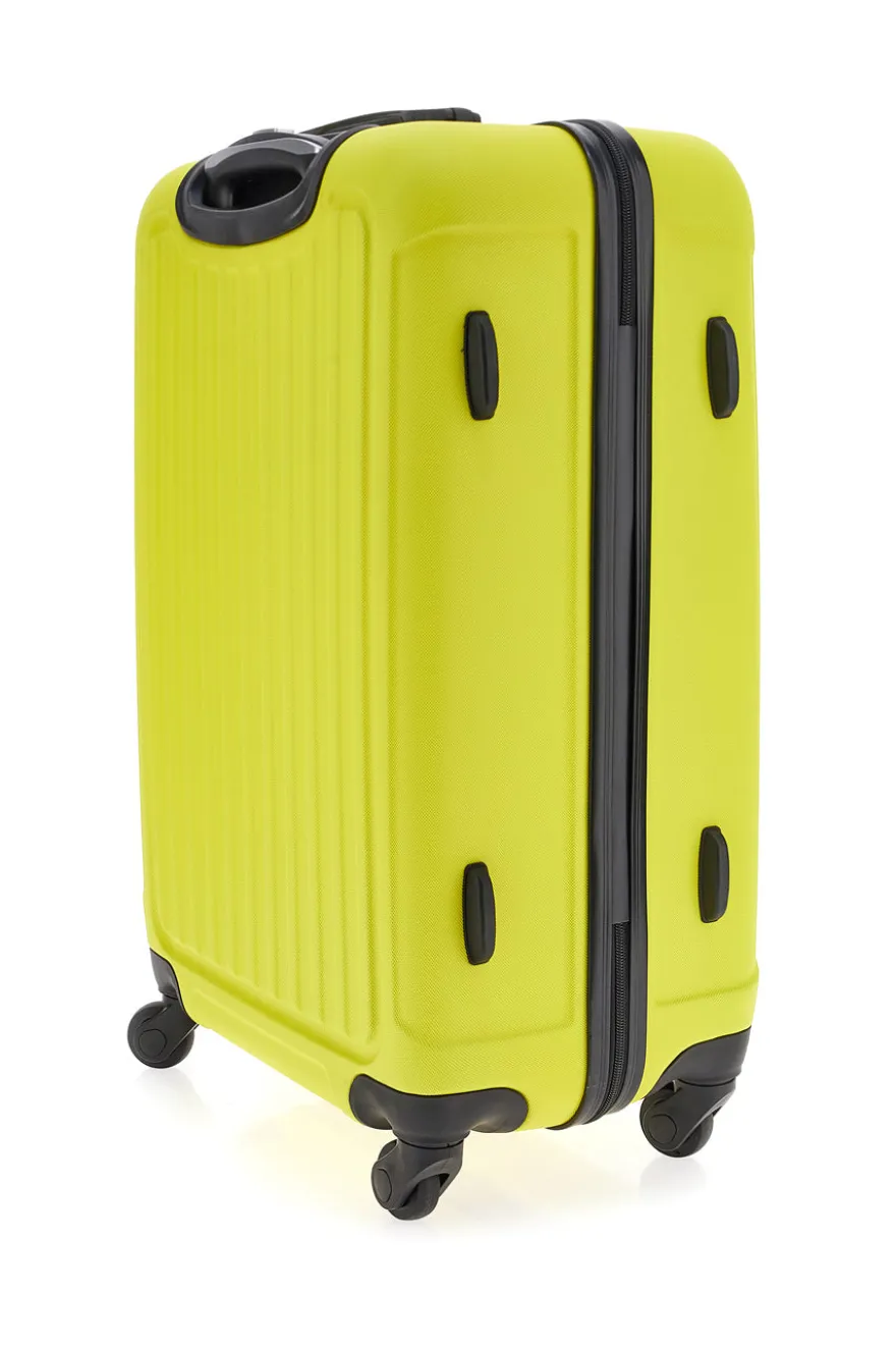 Trolley rigido giallo con chiusura TSA Indigeno 139/P