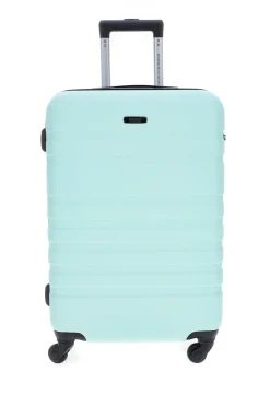 Trolley rigido grande azzurro con chiusura TSA Indigeno Metropolitano 178/G
