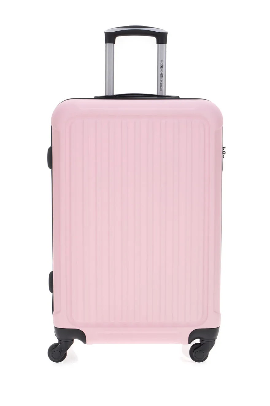 Trolley rigido rosa con chiusura TSA Indigeno 139/P